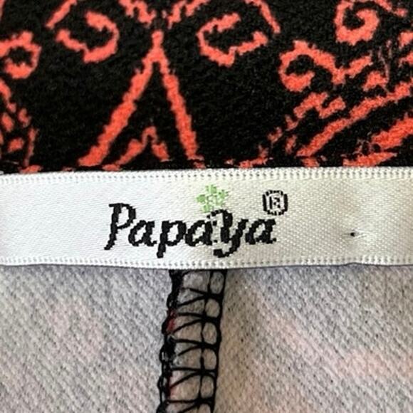 Papaya Women's Red Lace Floral Abstract Print Sleeveless Bodycon Mini Dress S - Picture 4 of 4